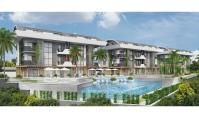 AL-1108-1, Совершенно новая недвижимость (2 комнаты, 1 ванная) с балконом и бассейном в Алании Каракокали