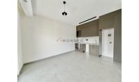 AL-1760, Светлая квартира площадью 60 м² с планировкой 1+1 без мебели и кухней в американском стиле на 4-м этаже, Алания — крытый и открытый бассейны, 450 м до пляжа