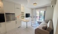 AL-1849, Меблированная квартира 1+1 (45 м²) на 1-м этаже в жилом комплексе с крытым и открытым бассейнами, в 700 м от моря — Алания, «Клеопатра»