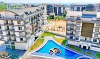 AL-2205, Меблированный дуплекс с террасами с видом на горы — 124 м², планировка 2+1, сауна, хамам и бассейны на территории комплекса, Каргиджак