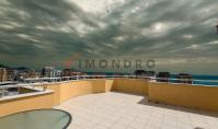 AL-2257, Терраса на крыше с видом на море: меблированный дуплекс площадью 200 м² с планировкой 4+1 на 10–11-х этажах, в 450 м от моря, Махмутлар