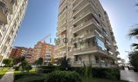 AL-2341, Квартира площадью 135 м² с планировкой 2+1, двумя балконами, теннисным кортом и сауной, расположенная на 8-м этаже с видом на море, Махмутлар